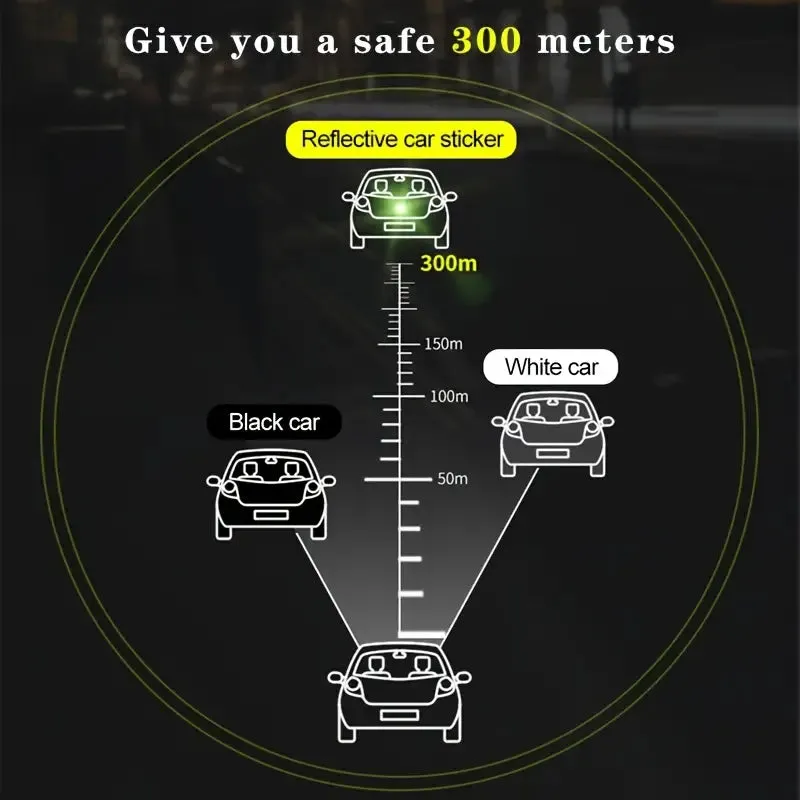 Car Truck Bumper Safety Reflective Warning Strip Stickers