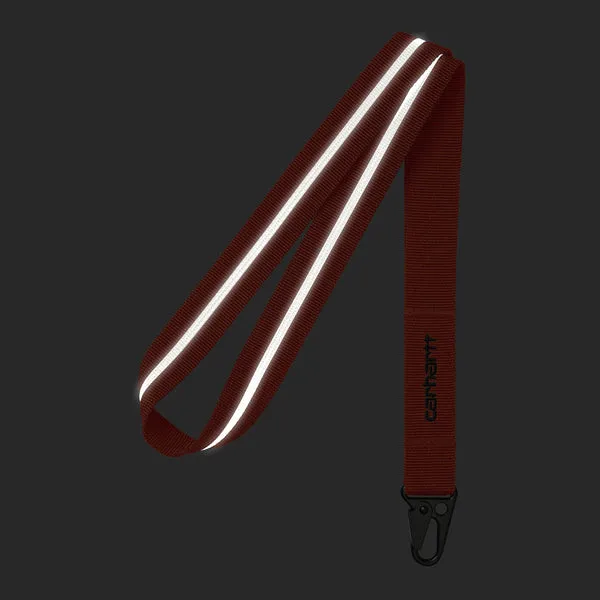 Carhartt WIP Reflective Keychain - Coppertown / Black