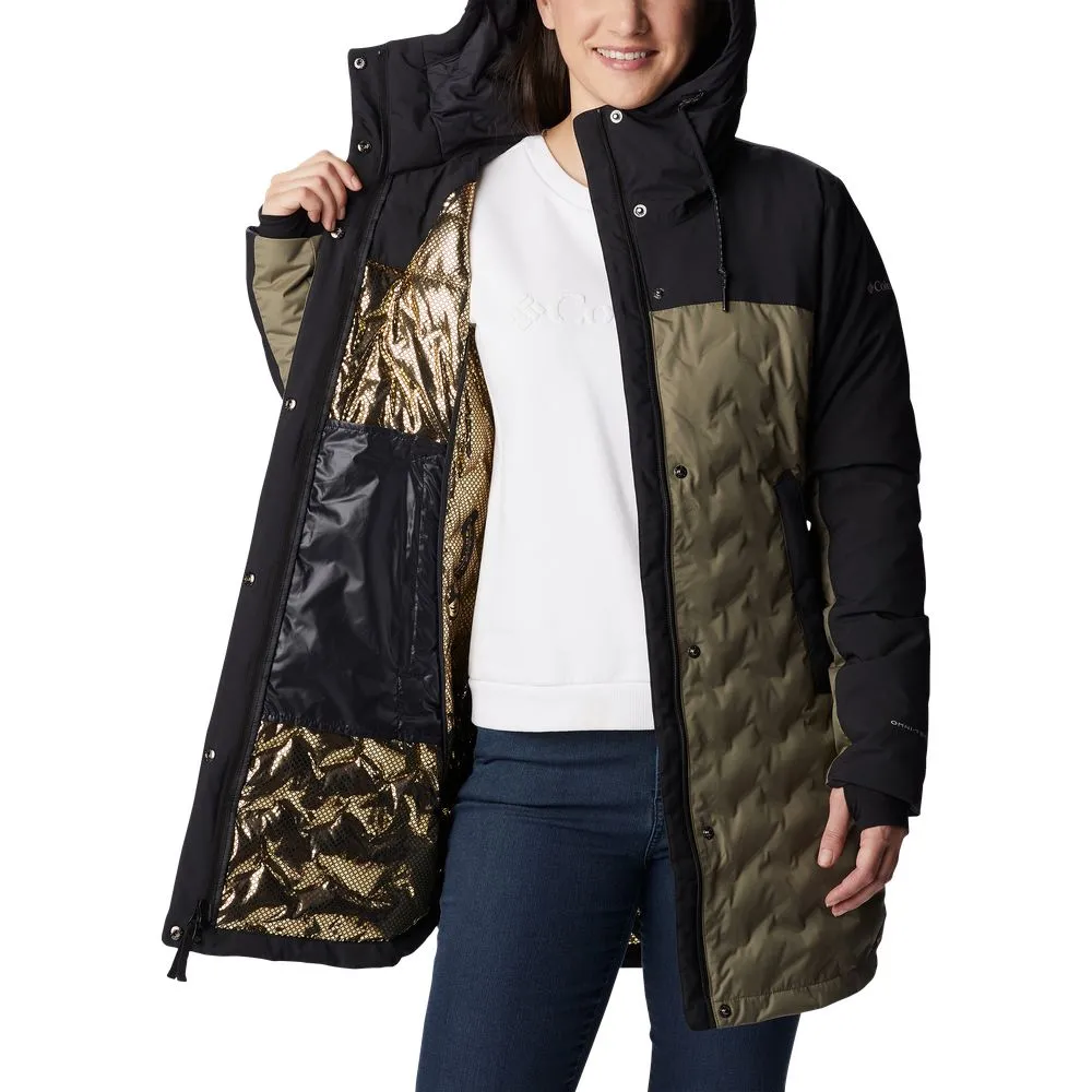 Columbia Mountain Croo II Mid Down Jacket for Ladies - Stone Green/Black - XL