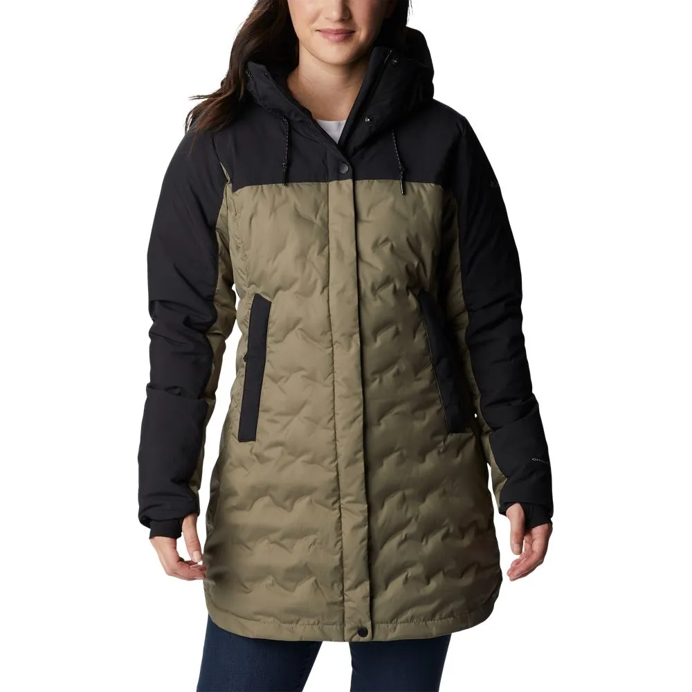 Columbia Mountain Croo II Mid Down Jacket for Ladies - Stone Green/Black - XL