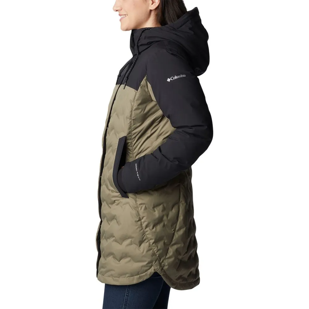 Columbia Mountain Croo II Mid Down Jacket for Ladies - Stone Green/Black - XL