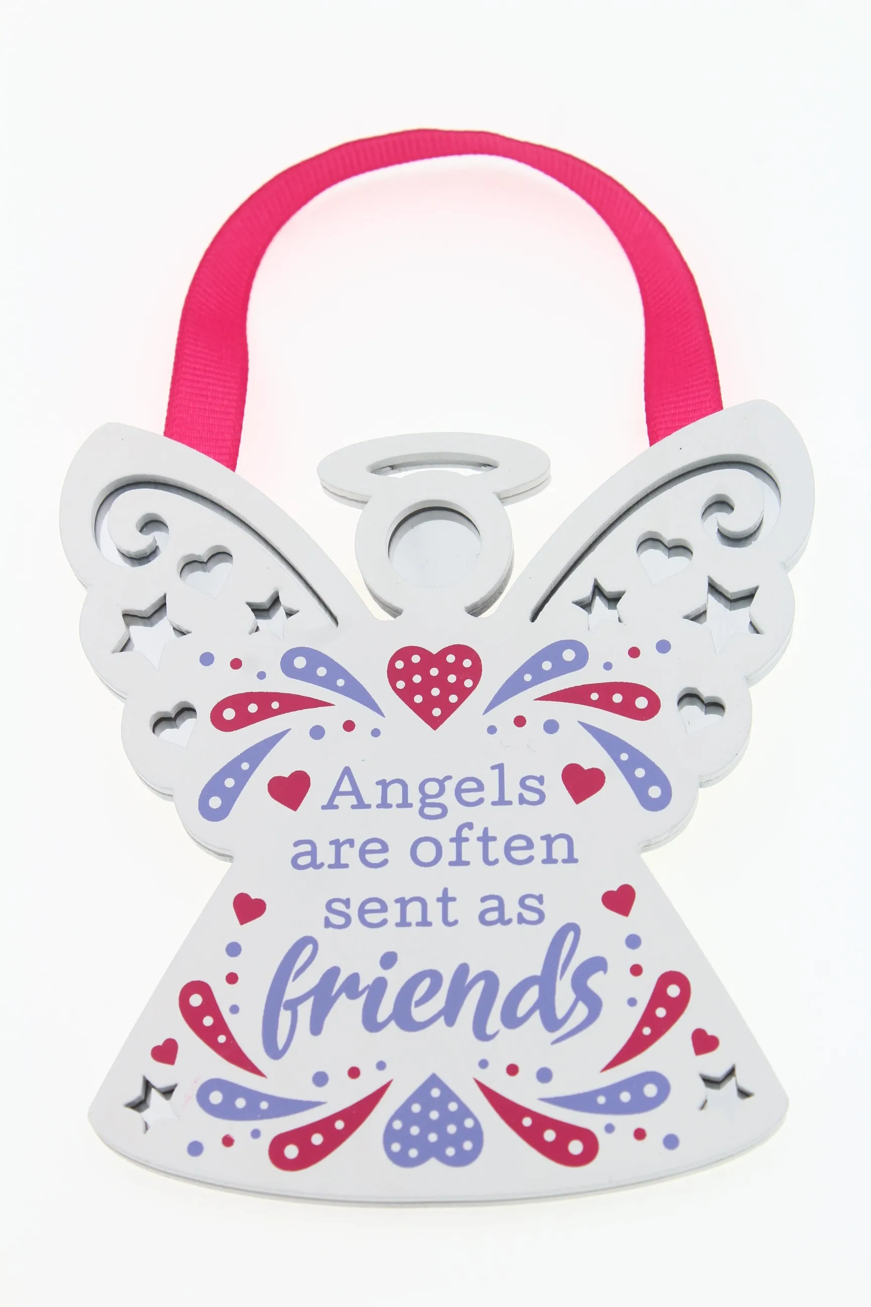 H & H Reflective Words Angels Are Often Hanging Plaque 00200040027